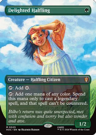 Delighted Halfling (Borderless) (HOC-025) - [The Hobbit: Eternal-Legal]