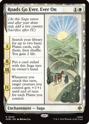 Roads Go Ever, Ever On (HOB-025) - [The Hobbit] Foil