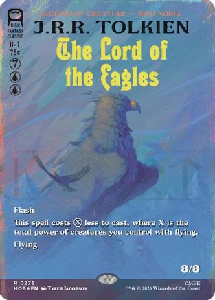 The Lord of the Eagles (Borderless) (Surge Foil) (HOB-276) - [The Hobbit] Foil