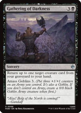 Gathering of Darkness (HOB-068) - [The Hobbit] Foil