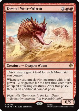 Desert Were-Worm (HOB-092) - [The Hobbit]