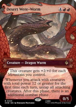 Desert Were-Worm (Showcase) (HOB-225) - [The Hobbit] Foil