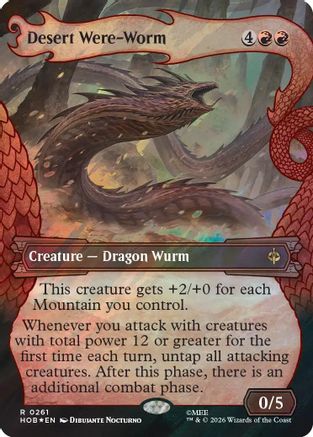 Desert Were-Worm (Showcase) (Surge Foil) (HOB-261) - [The Hobbit] Foil