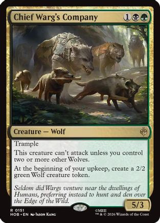 Chief Warg's Company (HOB-151) - [The Hobbit] Foil