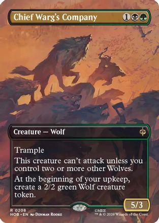 Chief Warg's Company (Borderless) (HOB-208) - [The Hobbit] Foil