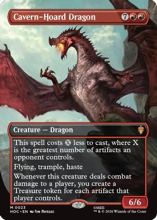 Cavern-Hoard Dragon (Borderless) (HOC-023) - [The Hobbit: Eternal-Legal] Foil