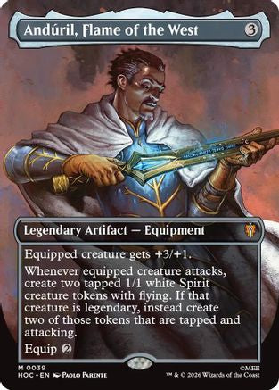 Andúril, Flame of the West (Borderless) (HOC-039) - [The Hobbit: Eternal-Legal]