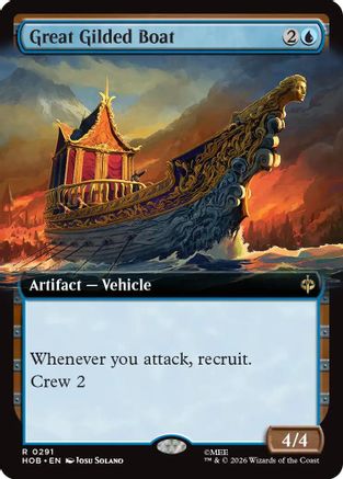 Great Gilded Boat (Extended Art) (HOB-291) - [The Hobbit] Foil