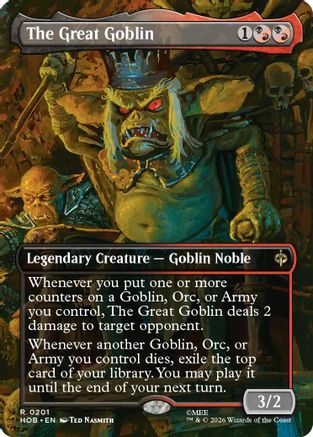 The Great Goblin (Borderless) (HOB-201) - [The Hobbit] Foil