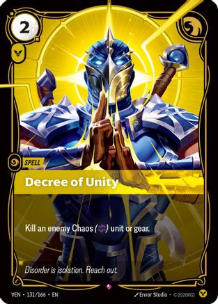 Decree of Unity (131/166) - Vendetta Foil