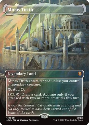 Minas Tirith (Borderless) (Surge Foil) (HOC-089) - [The Hobbit: Eternal-Legal] Foil