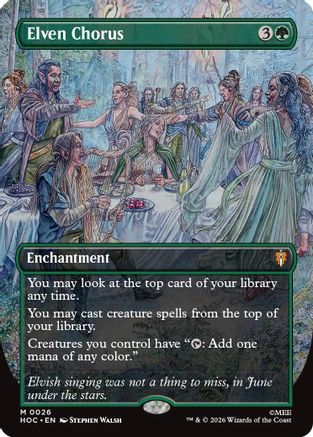 Elven Chorus (Borderless) (HOC-026) - [The Hobbit: Eternal-Legal]