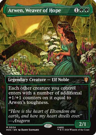 Arwen, Weaver of Hope (Borderless) (HOC-024) - [The Hobbit: Eternal-Legal]