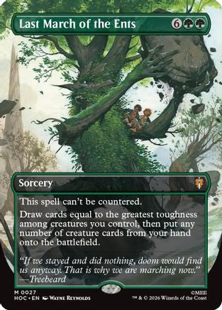 Last March of the Ents (Borderless) (HOC-027) - [The Hobbit: Eternal-Legal] Foil