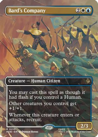 Bard's Company (Borderless) (HOB-210) - [The Hobbit] Foil