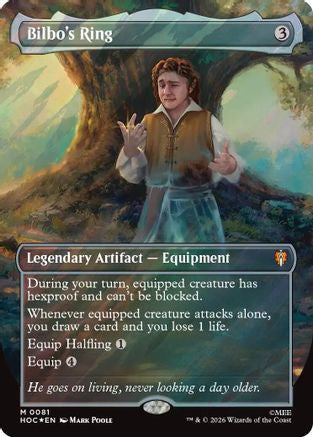 Bilbo's Ring (Borderless) (Surge Foil) (HOC-081) - [The Hobbit: Eternal-Legal] Foil