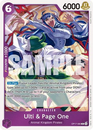 Ulti & Page One (OP17-060) - The World's Strongest Warriors