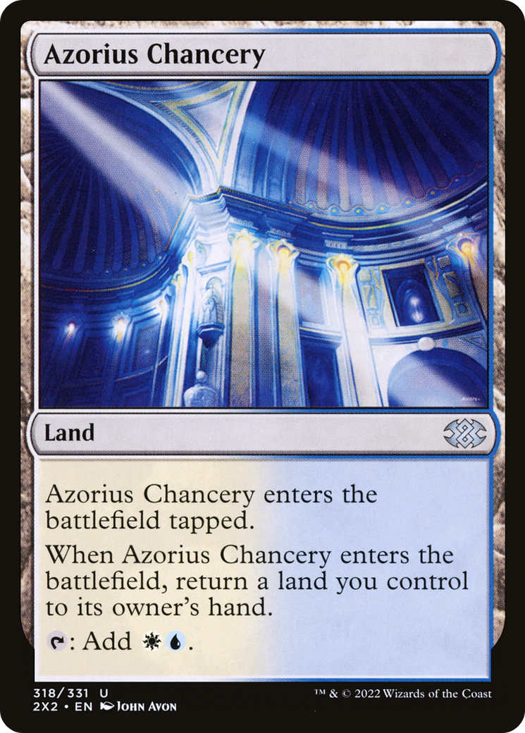 Azorius Chancery (2X2-318) - [Double Masters 2022] Foil
