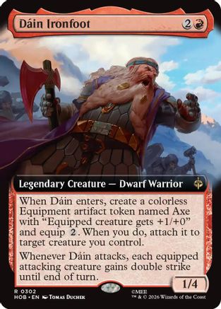 Dain Ironfoot (Extended Art) (HOB-302) - [The Hobbit] Foil