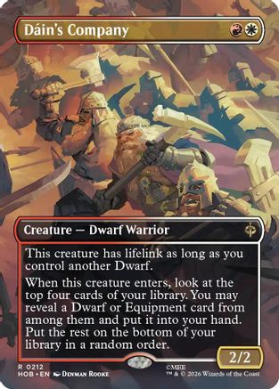 Dain's Company (Borderless) (HOB-212) - [The Hobbit] Foil