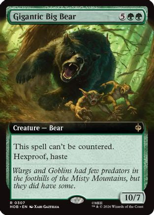 Gigantic Big Bear (Extended Art) (HOB-307) - [The Hobbit]