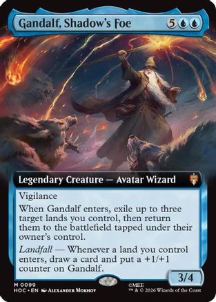 Gandalf, Shadow's Foe (Extended Art) (HOC-099) - [The Hobbit: Eternal-Legal]