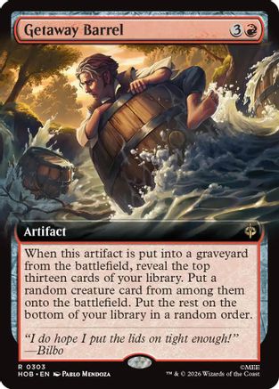 Getaway Barrel (Extended Art) (HOB-303) - [The Hobbit: Eternal-Legal]