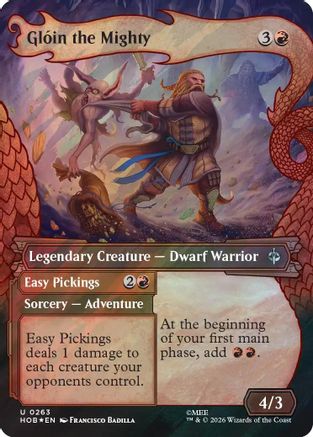 Gloin the Mighty (Showcase) (Surge Foil) (HOB-263) - [The Hobbit] Foil