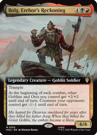 Bolg, Erebor's Reckoning (Extended Art) (HOC-102) - [The Hobbit: Eternal-Legal]