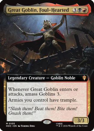 Great Goblin, Foul-Hearted (Extended Art) (HOC-105) - [The Hobbit: Eternal-Legal]