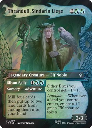 Thranduil, Sindarin Liege (Showcase) (Surge Foil) (HOB-269) - [The Hobbit] Foil