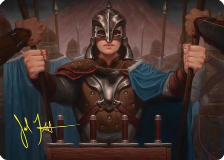 Bard's Attendant Art Card (Gold-Stamped Signature) (ASHOB-050) - [Art Series: The Hobbit]