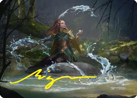 Mirkwood Meditator Art Card (Gold-Stamped Signature) (ASHOB-010) - [Art Series: The Hobbit]
