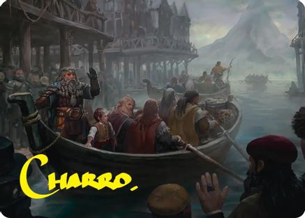 Uneasy Partings Art Card (Gold-Stamped Signature) (ASHOB-014) - [Art Series: The Hobbit]