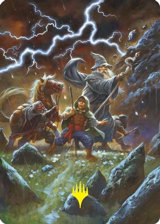 Call Forth the Tempest Art Card (Gold-Stamped) (ASHOB-033) - [Art Series: The Hobbit]