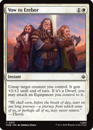 Vow to Erebor (HOB-031) - [The Hobbit]