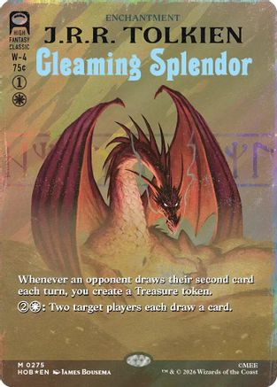 Gleaming Splendor (Borderless) (Surge Foil) (HOB-275) - [The Hobbit] Foil