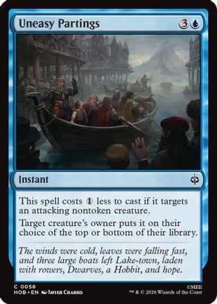 Uneasy Partings (HOB-058) - [The Hobbit] Foil