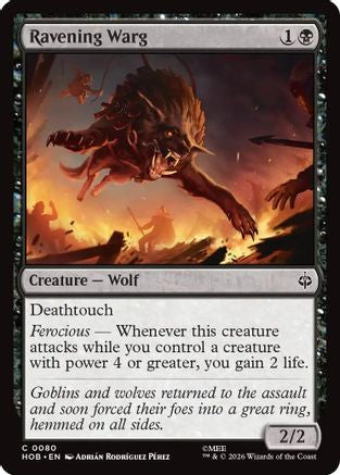 Ravening Warg (HOB-080) - [The Hobbit] Foil