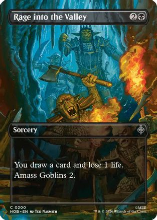 Rage into the Valley (Borderless) (HOB-200) - [The Hobbit] Foil