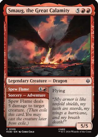 Smaug, the Great Calamity (HOB-109) - [The Hobbit] Foil