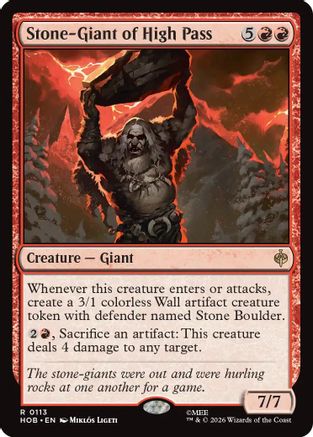 Stone-Giant of High Pass (HOB-113) - [The Hobbit]