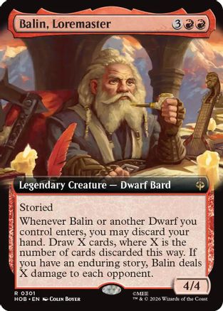 Balin, Loremaster (Extended Art) (HOB-301) - [The Hobbit]