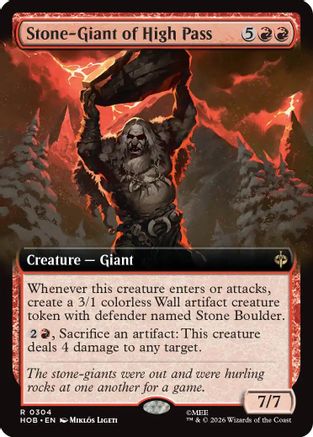 Stone-Giant of High Pass (Extended Art) (HOB-304) - [The Hobbit]