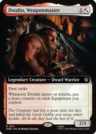 Dwalin, Weaponmaster (Extended Art) (HOB-311) - [The Hobbit] Foil