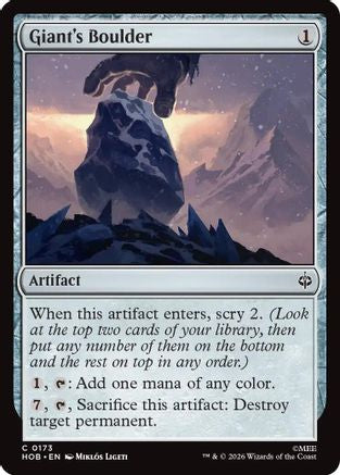Giant's Boulder (HOB-173) - [The Hobbit]