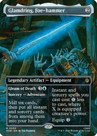 Glamdring, Foe-hammer (Borderless) (HOB-204) - [The Hobbit] Foil