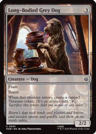 Long-Bodied Grey Dog (HOB-001) - [The Hobbit] Foil