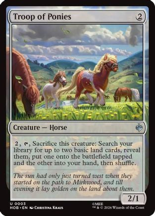 Troop of Ponies (HOB-003) - [The Hobbit] Foil