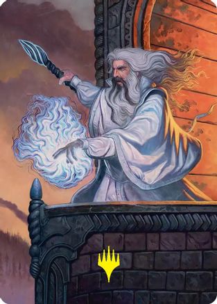 Saruman of Many Colors Art Card (Gold-Stamped) (ASHOB-035) - [Art Series: The Hobbit]